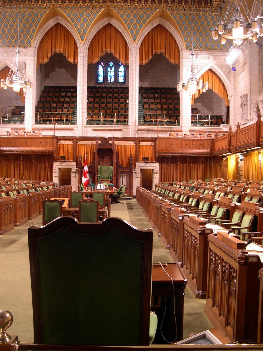 Kanadisches Parlament, Ottawa, Ontario, KanadaZentralgebäudeUnterhaus Kanadisches Parlament, Ottawa, Ontario, Kanada Zentralgebäude Unterhaus
