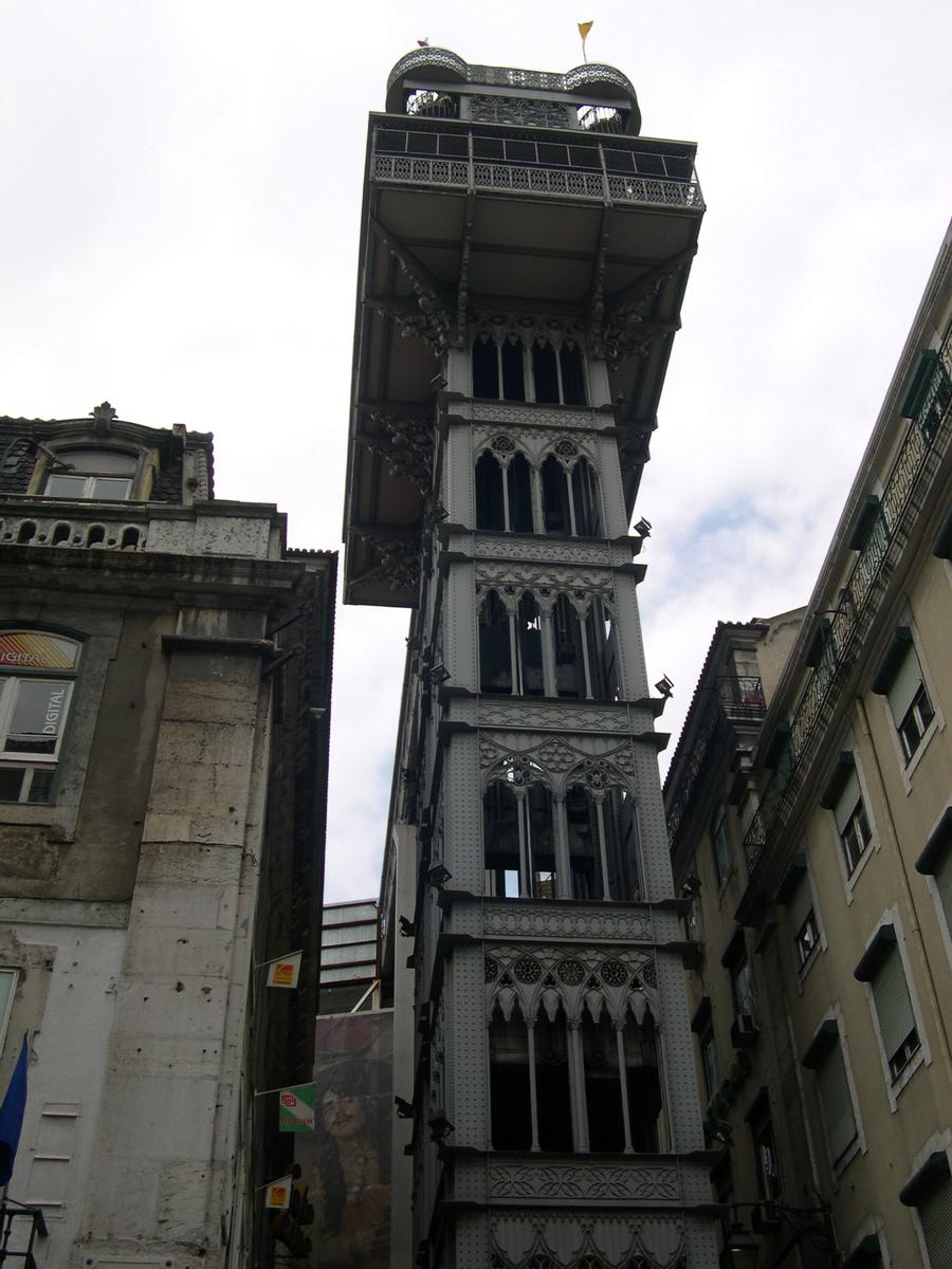 Santa Justa-Aufzug, Lissabon, Portugal 
