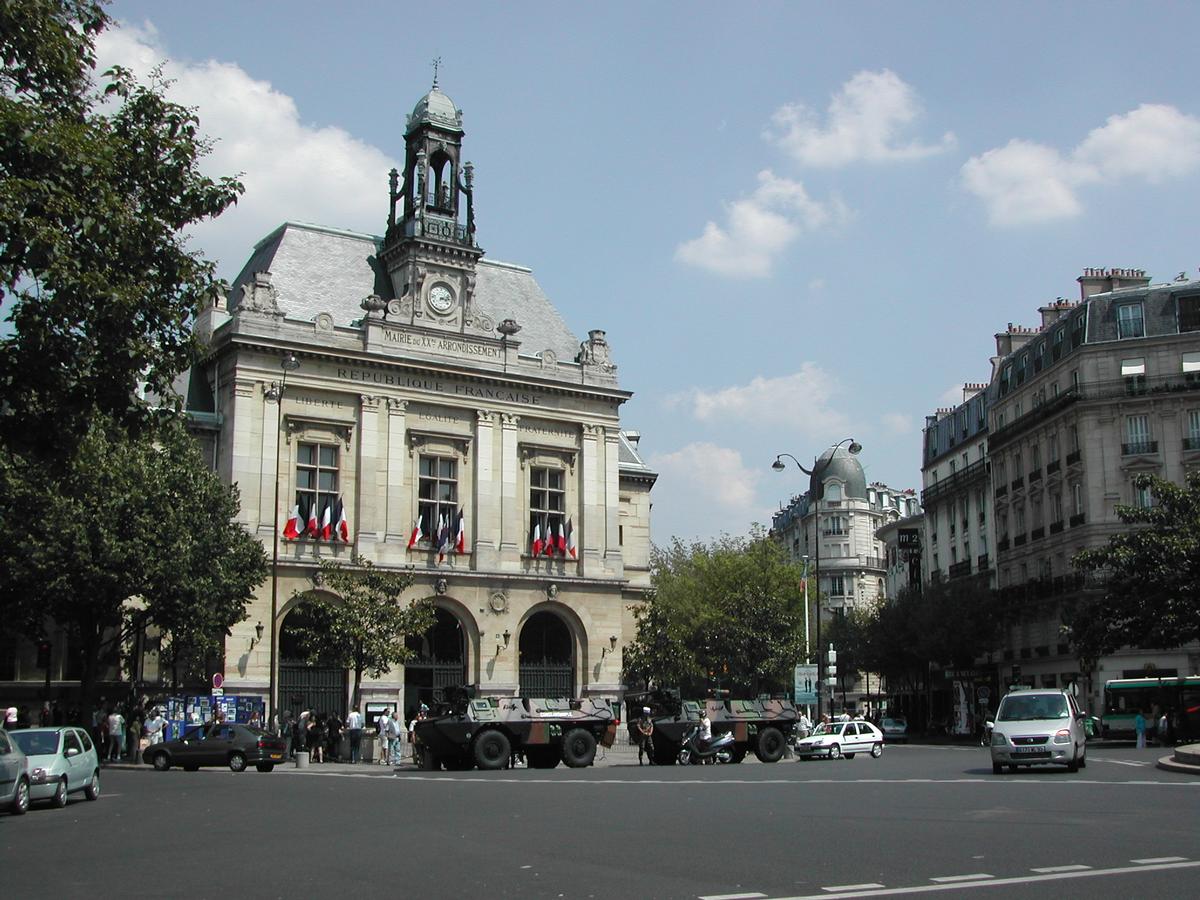 Rathaus des 20. Arrondissements in Paris 