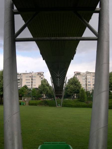 Passerelle du Parc de Reuilly, Paris.Tablier 