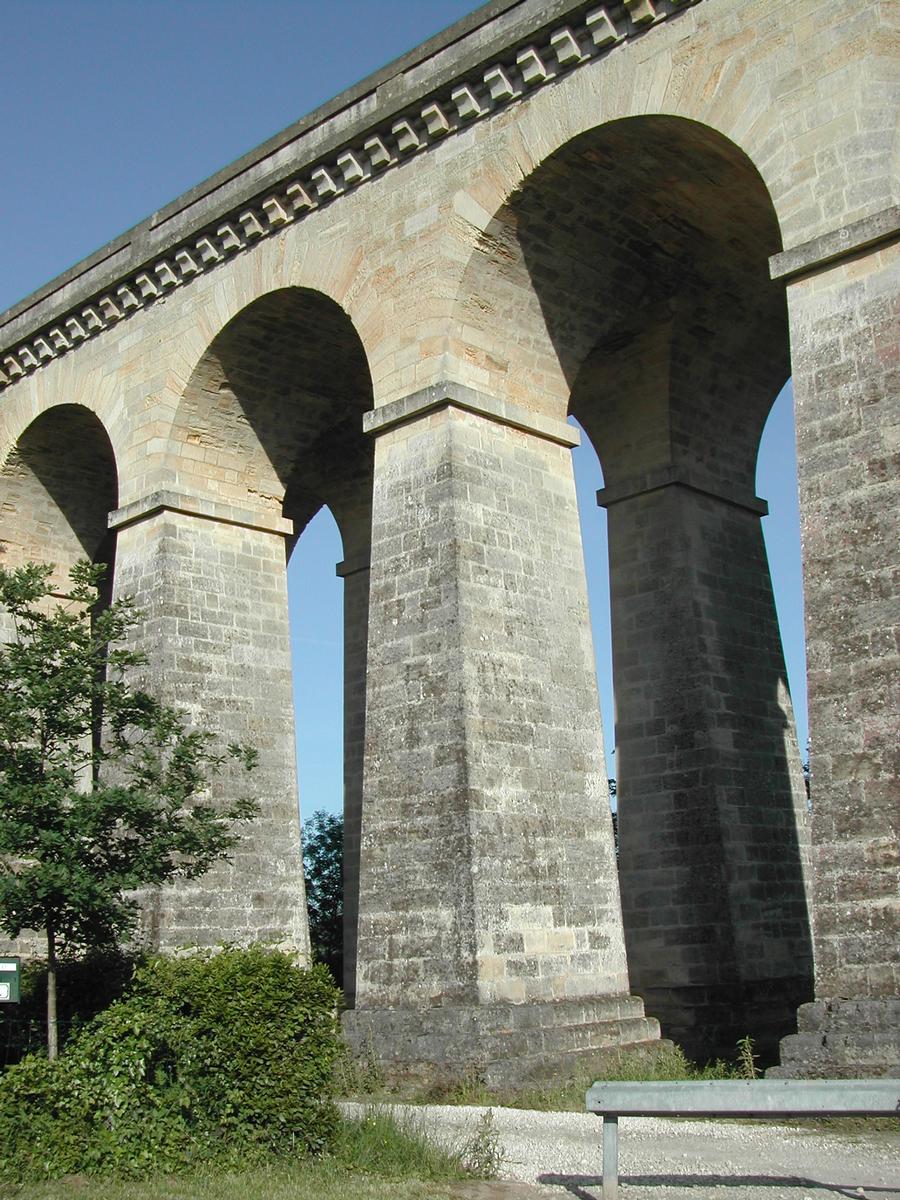 Eisenbahnbrücke bei Cubzac-les-Ponts von 1886 