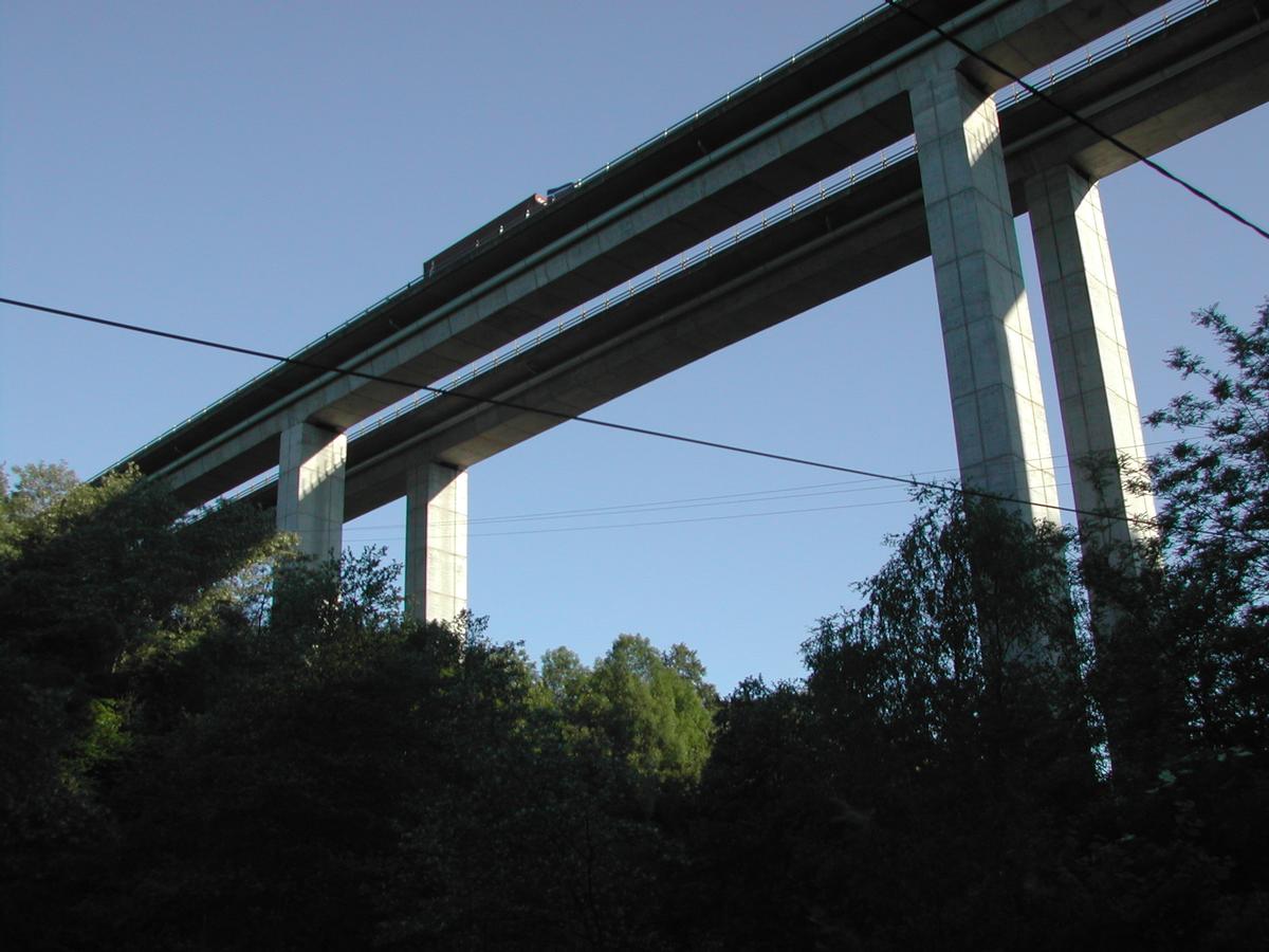 Highway viaduct over the Briance at Pierre-Buffière 