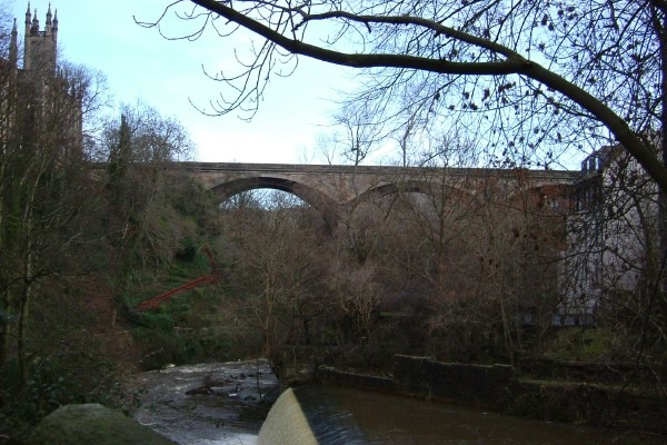 Dean Bridge in Edinburgh das Water of Leith querend 