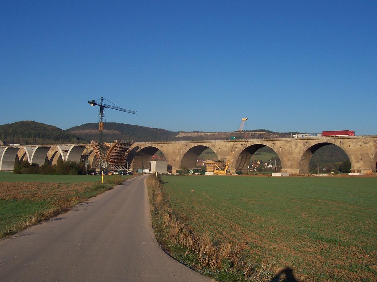 Autobahn A4 – Saaletalbrücke, Jena – Ansicht von Süden 