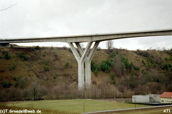 Autobahn A71 – Talbrücke Zahme Gera 