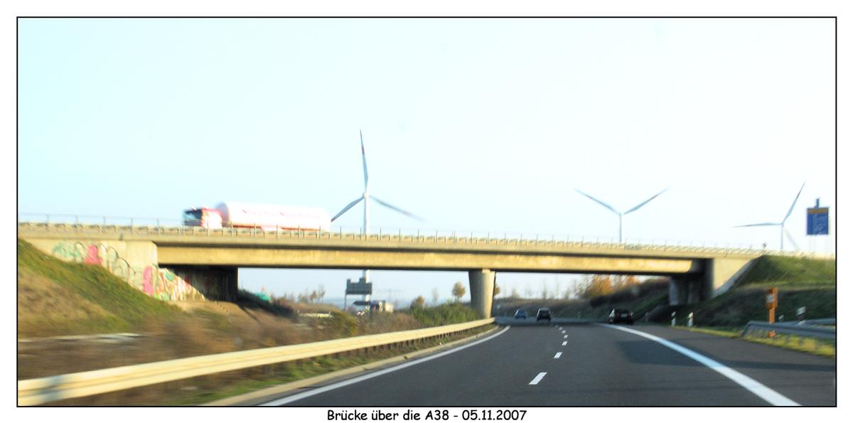 Autobahn A 38 - Overpass at LEUNA (B 91) 
