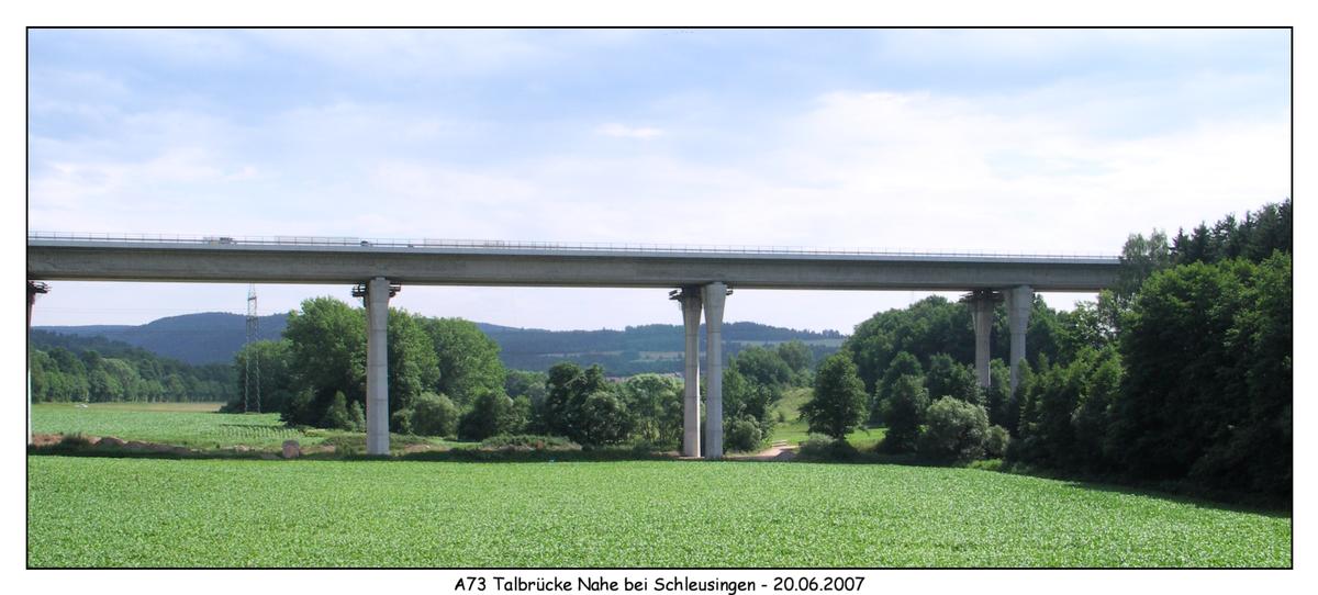 Autobahn A73 - Viaduc sur la Nahetal 