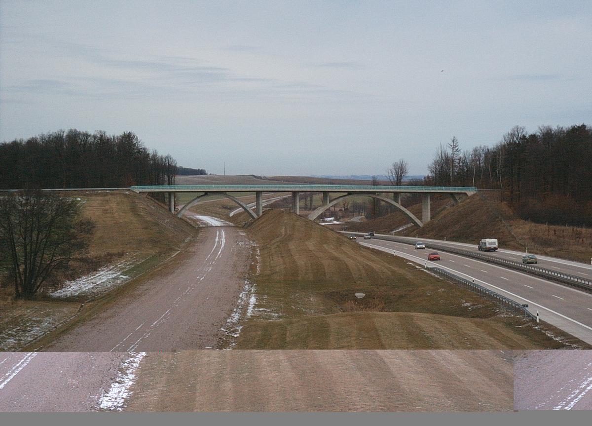 Overpass of the K6 over the A71 