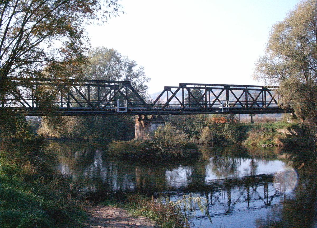 Pont ferroviaire de Naumburg-Rossbach sur la Saale 