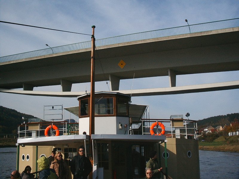 Road bridge across the Elbe at Bad Schandau 