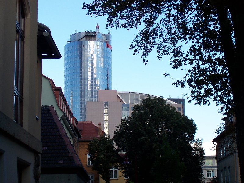 Intershoptower vom Gelände der Kliniken der Friedrich-Schiller-Universität 