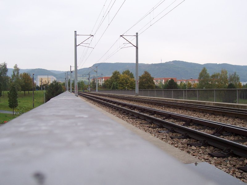 Erlanger Allee Tramway Bridge across the Stadrodaer Strasse in Jena, Thuringia 