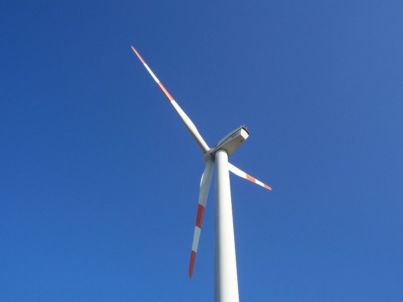 Wind power plant at Bucha 