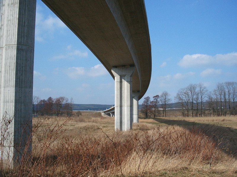 Pont de la B281 à l'ouest de Neustadt, Thuringe 