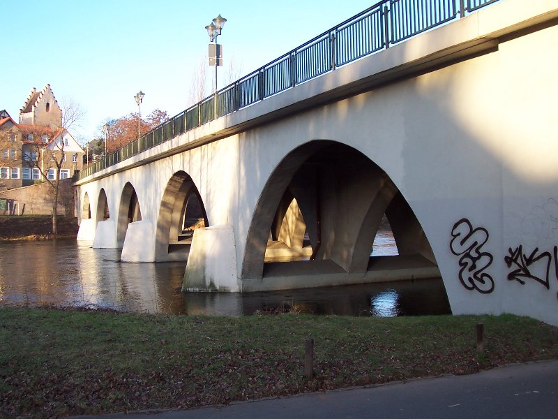 Pont sur la Saale à Saalfeld 