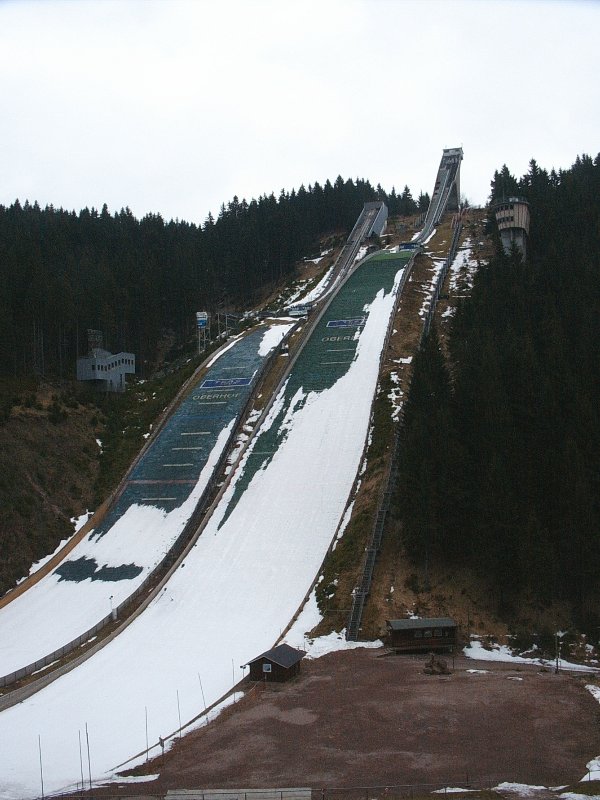 Rampes de saut de ski du Kanzlersgrund, Oberhof, Thuringe 