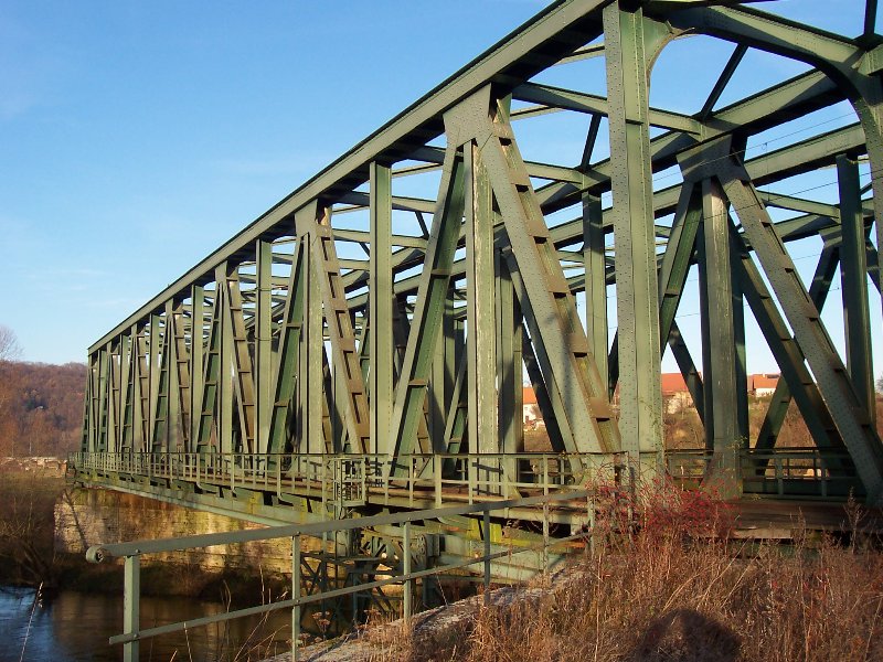 Saaletalbahn: Eisenbahnbrücke Großheringen 
