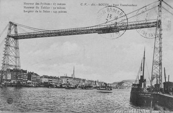 Rouen Transporter Bridge (Rouen, 1898) | Structurae