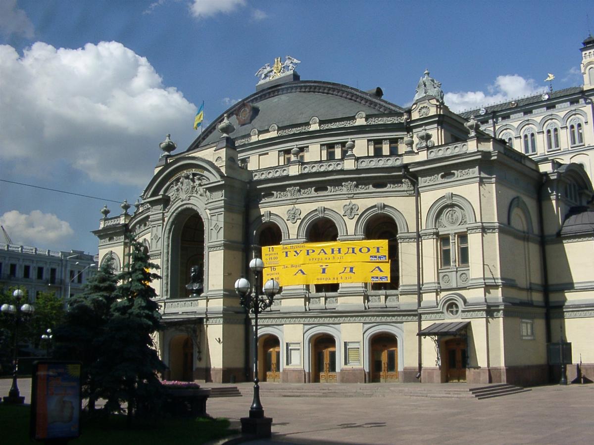 Ukraine, Kiew, Altstadt, Oper und Ballet-Theater 