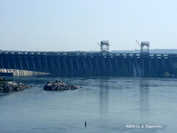 Dam at Zaporizhzhya, Ukraine 