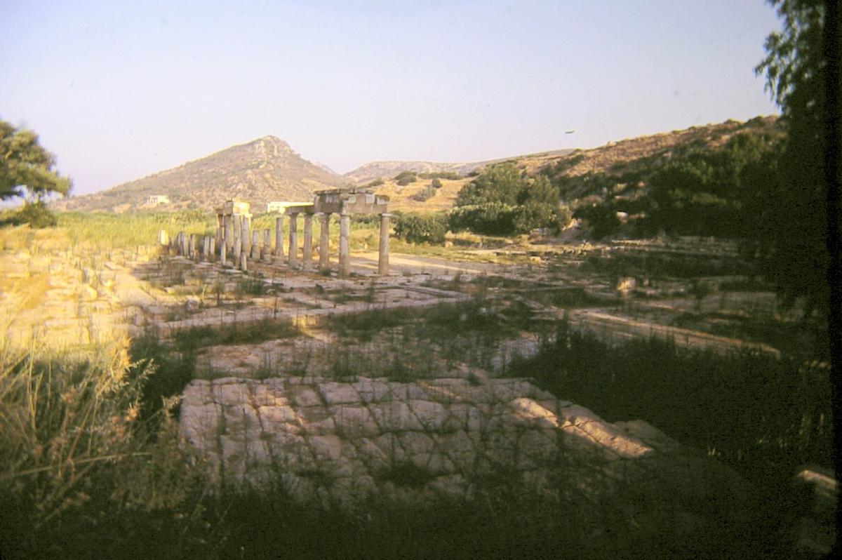 Antike Steinbrücke in Brauron, Griechenland 