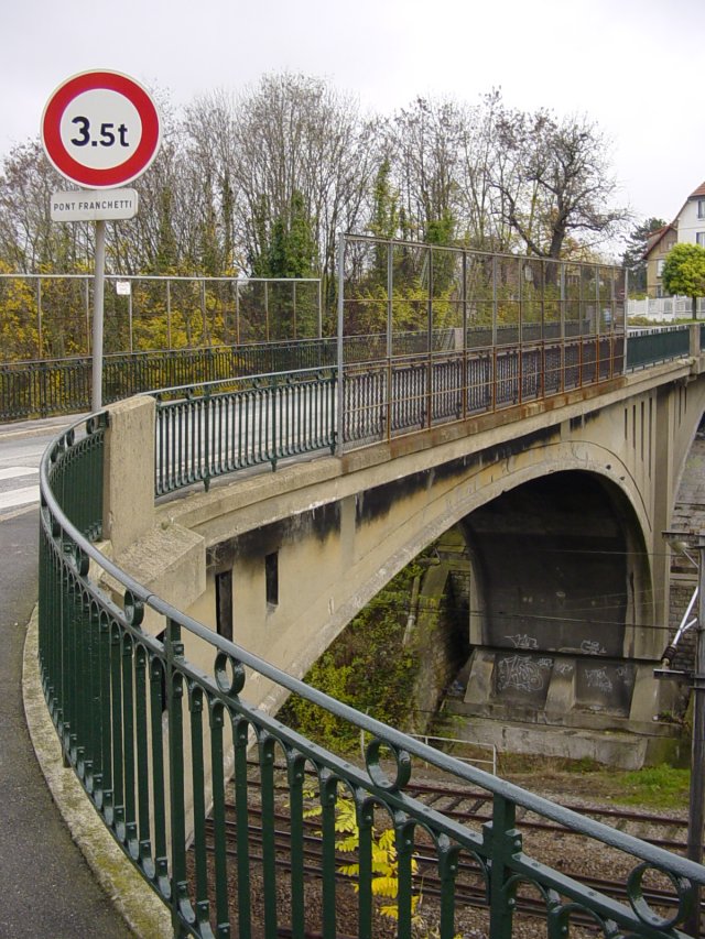 Grande Ceinture. Pont Franchetti, près de la gare de Bry-sur-Marne (94) 