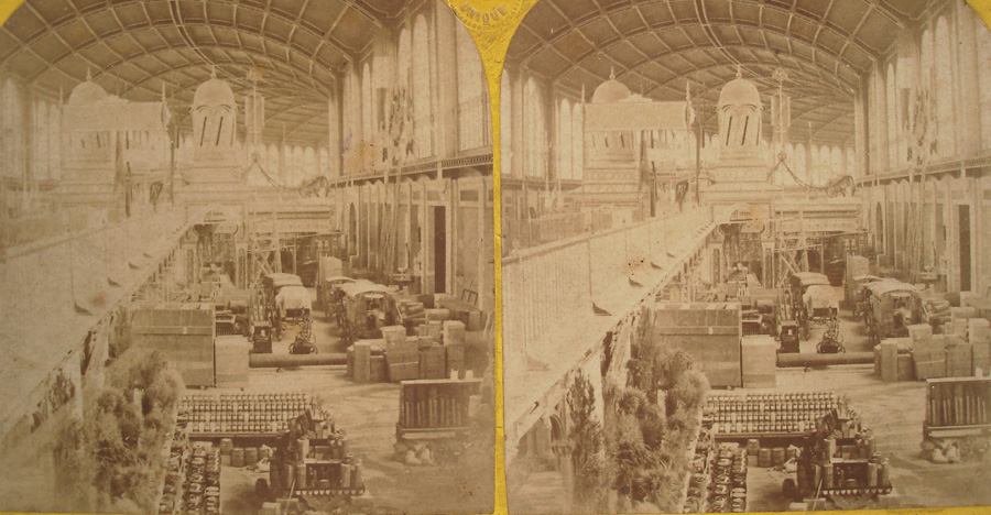 Exposition Universelle de 1867. Palais du Travail. Vue stéréoscopique. 