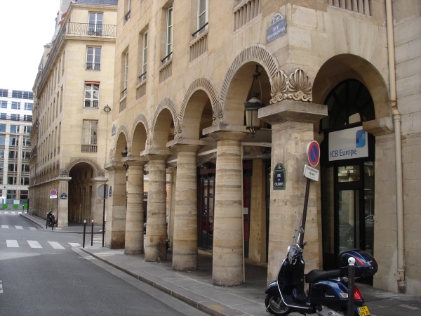 Gebäude an der Rue des Colonnes, Paris (2. Arrondissement) 