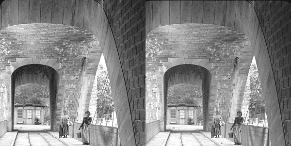 Guignicourt-Viadukt — Stereoskopische Ansicht um 1880 