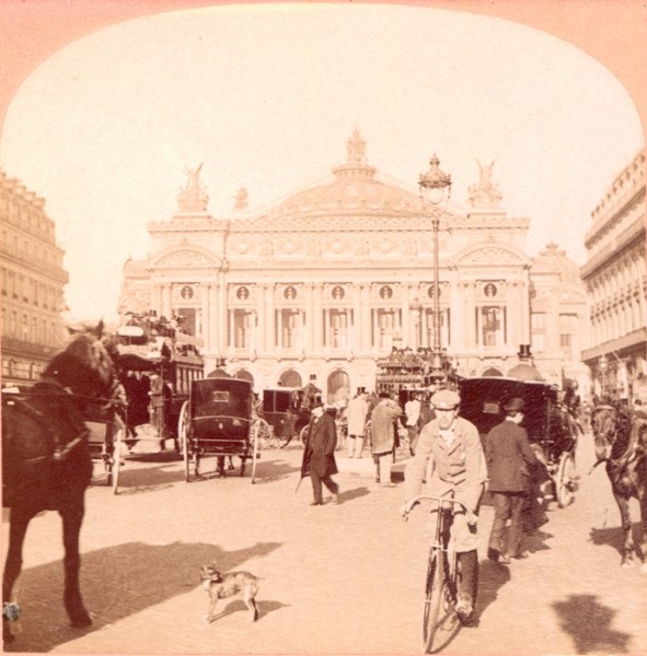 Opéra de Paris. Stereoscopic view, around 1900. 