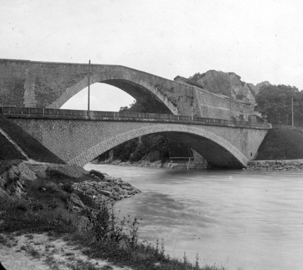 Bridges at Claix — Stereoscopic View around 1880. 