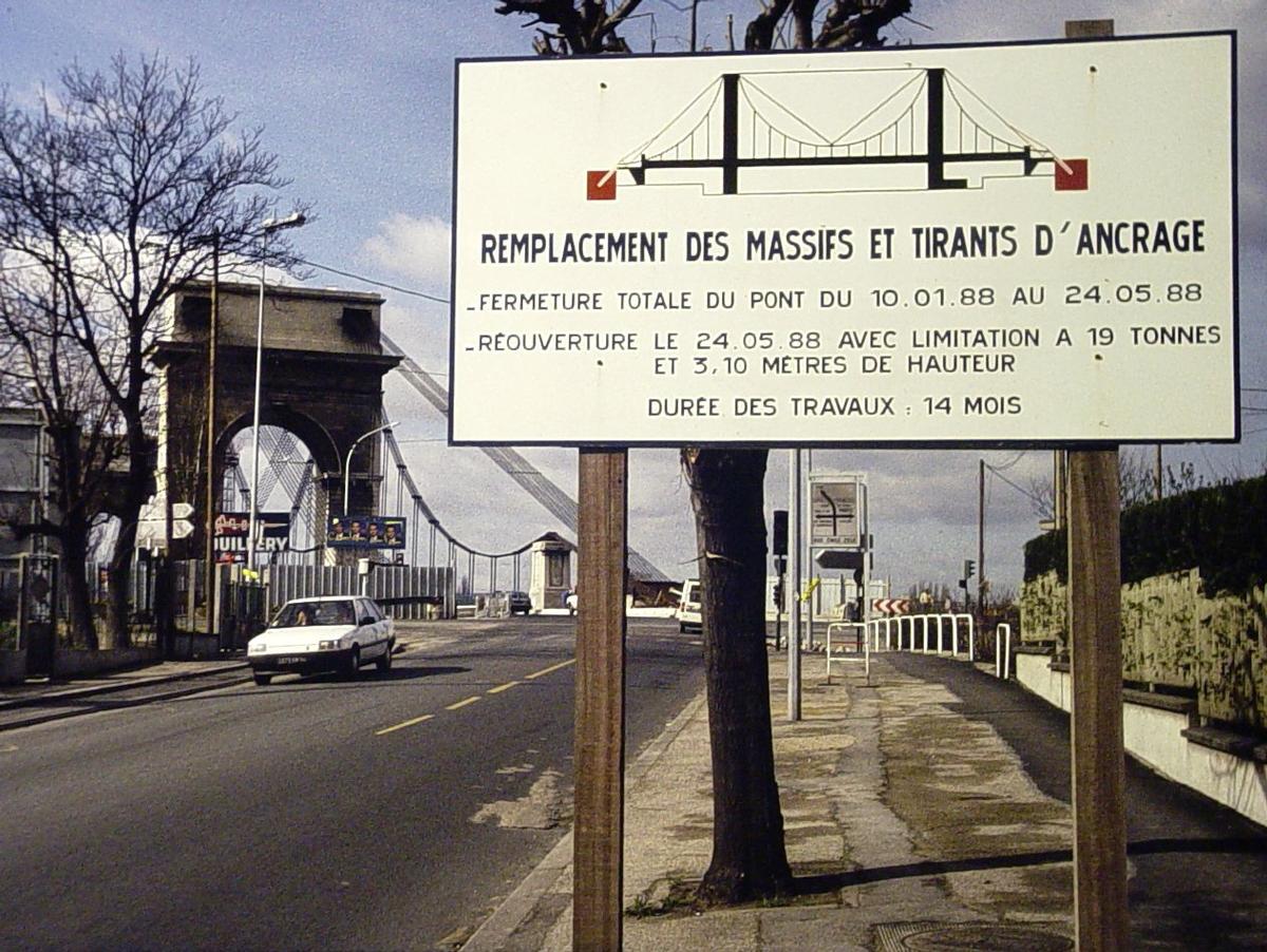 Pont du Port à l'Anglais (94)Travaux de 1988 (Quillery, Baudin-Châteauneuf) Pont du Port à l'Anglais (94) Travaux de 1988 (Quillery, Baudin-Châteauneuf)