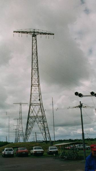 Antennentürme des Längstwellensenders Grimeton 