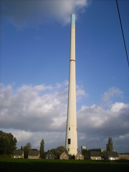 Chimney of the Westerholt power plant 