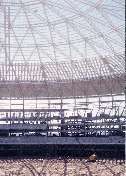 Astrodome. Roof from inside 