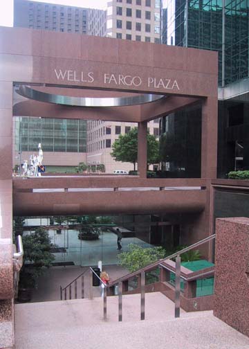 Street access to and from tunnels, at Wells Fargo Plaza 