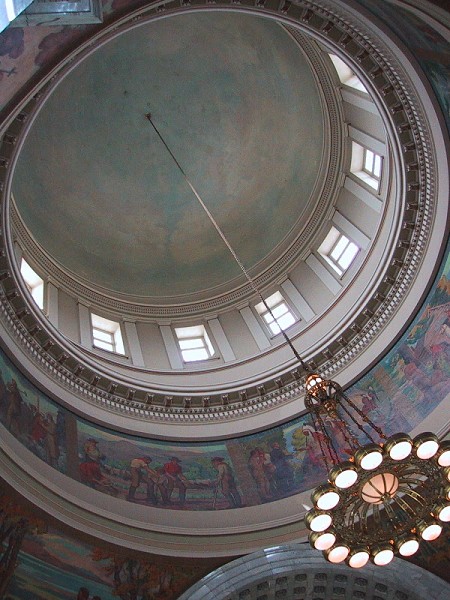 Utah state capitol dome, interior 