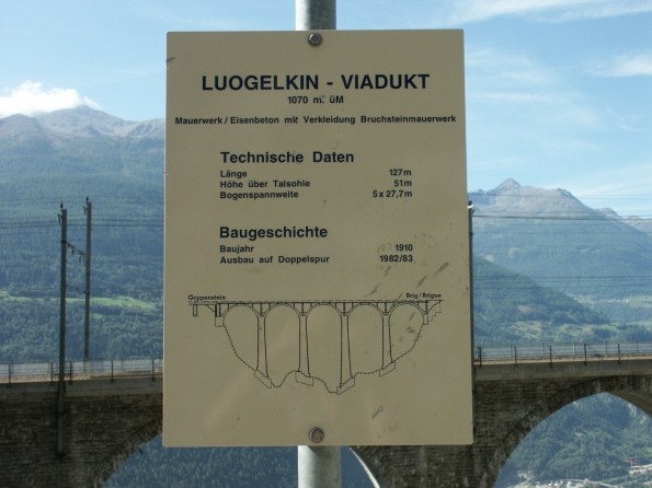 Luogelkin-Viadukt, Bern - Lötschberg - Simplon Railway, near Hohtenn, Switerland 