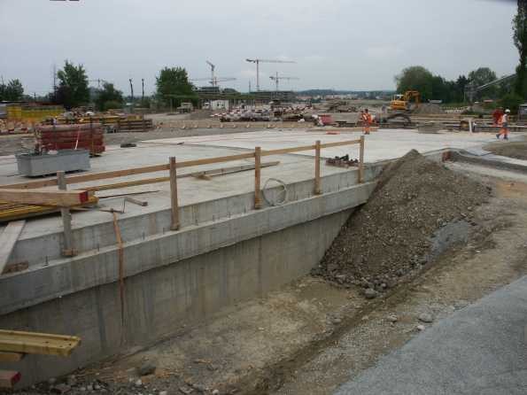 Baustelle Leutschenbach am 8. Mai 2006 «Brücke und Gewässerkorrektur» 
