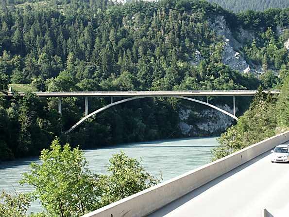 Rhine bridge at Tamins 
