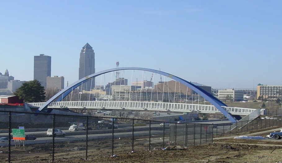 I-235 Pedestrian Bridge, Des Moines 