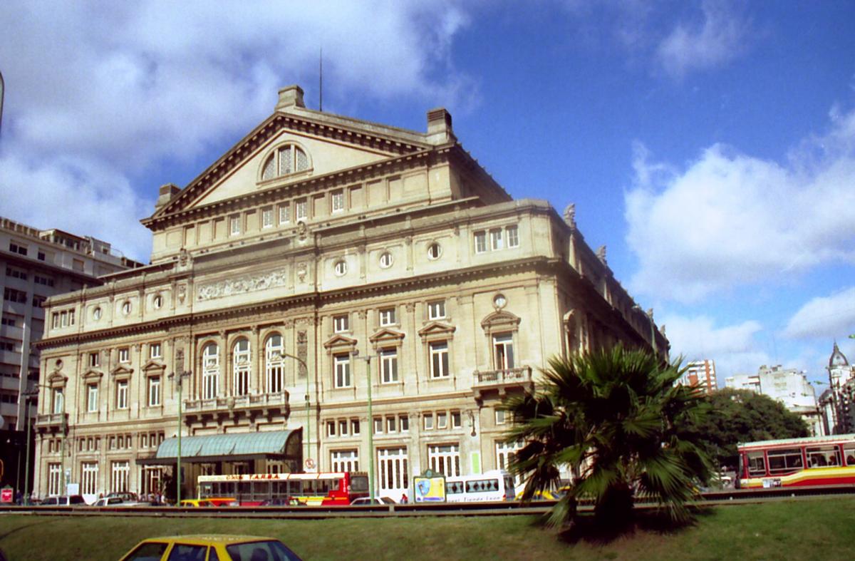 BUENOS AIRES - Avenida 9 de Julio, Théatre COLON (Opéra), début construction:1890, inauguration:1908 