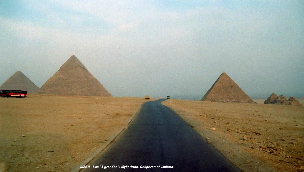 The great pyramids at Giza 