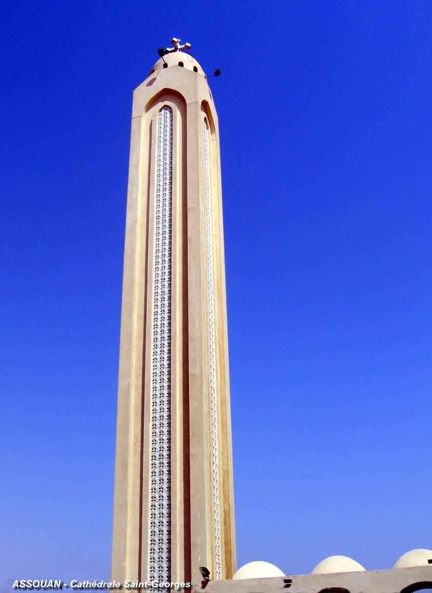 ASSOUAN – Cathédrale Saint-Georges, construite à la fin du 20e siècle, financée par souscription des fidèles de religion copte 