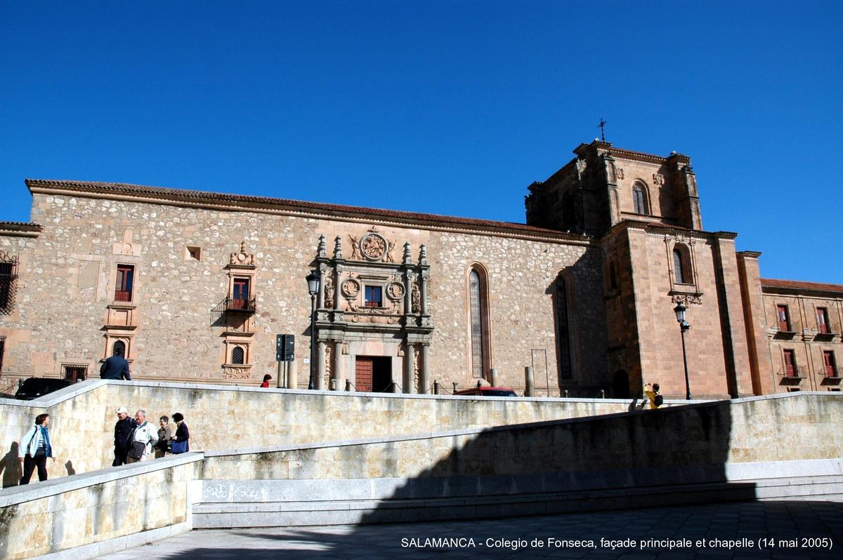 Fiche média no. 45567 SALAMANCA (Castilla y León) – « Colegio Mayor Fonseca » ou « Colegio de los Irlandeses », cet édifice Renaissance du XVIe siècle abrite aujourd'hui le Conseil municipal et l'Université