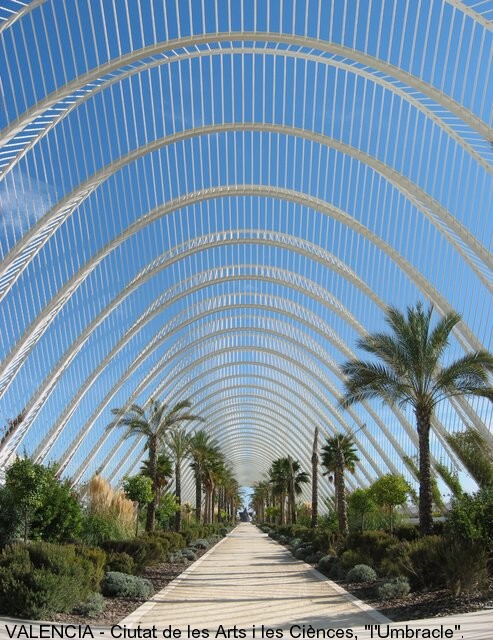 L'Umbracle VALENCE (Valence), cette structure métallique, qui évoque une serre tropicale, recouvre une promenade au dessus du parking
