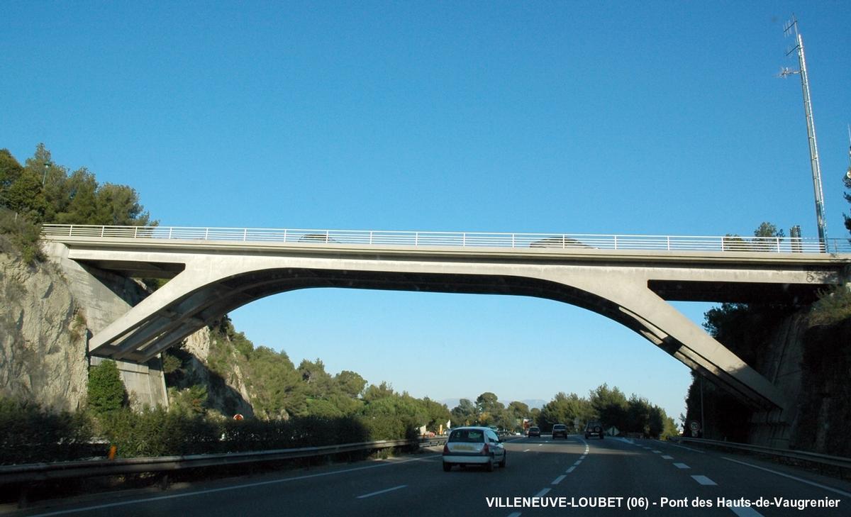 VILLENEUVE-LOUBET (06, Alpes Maritimes) – Pont « des Hauts-de-Vaugrenier » sur l'autoroute A 8 – E 80 