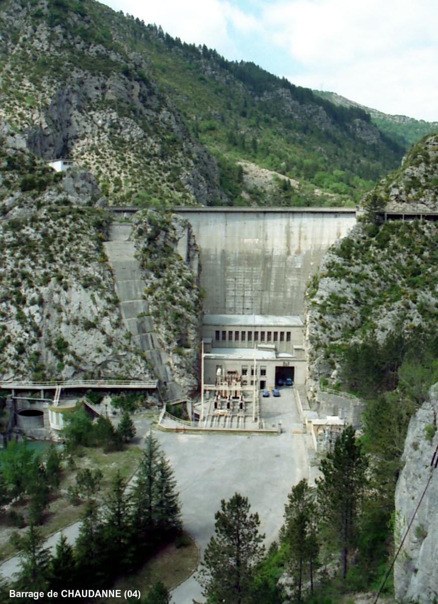Barrage et usine hydro-élèctrique de Chaudanne, sur le Verdon 