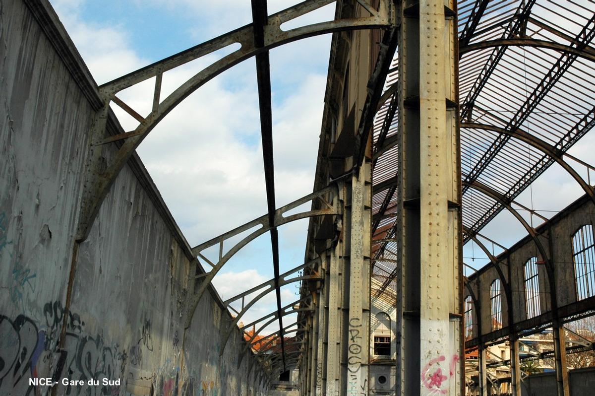 NICE – « Gare du Sud », les vestiges de la verrière 