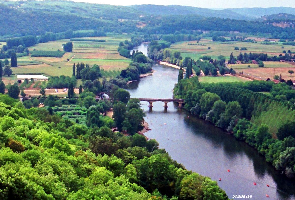 DOMME (24) – Pont de la RD 46 sur la Dordogne 